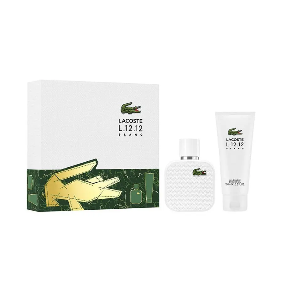 Lacoste L.12.12 BLANC EDT 2PC Men Set (Hard Box) Include:
1x - 1.7 Fl. Oz. Eau De Toilette Spray 1x - 3.3 Fl. Oz. All-Over Shower Gel