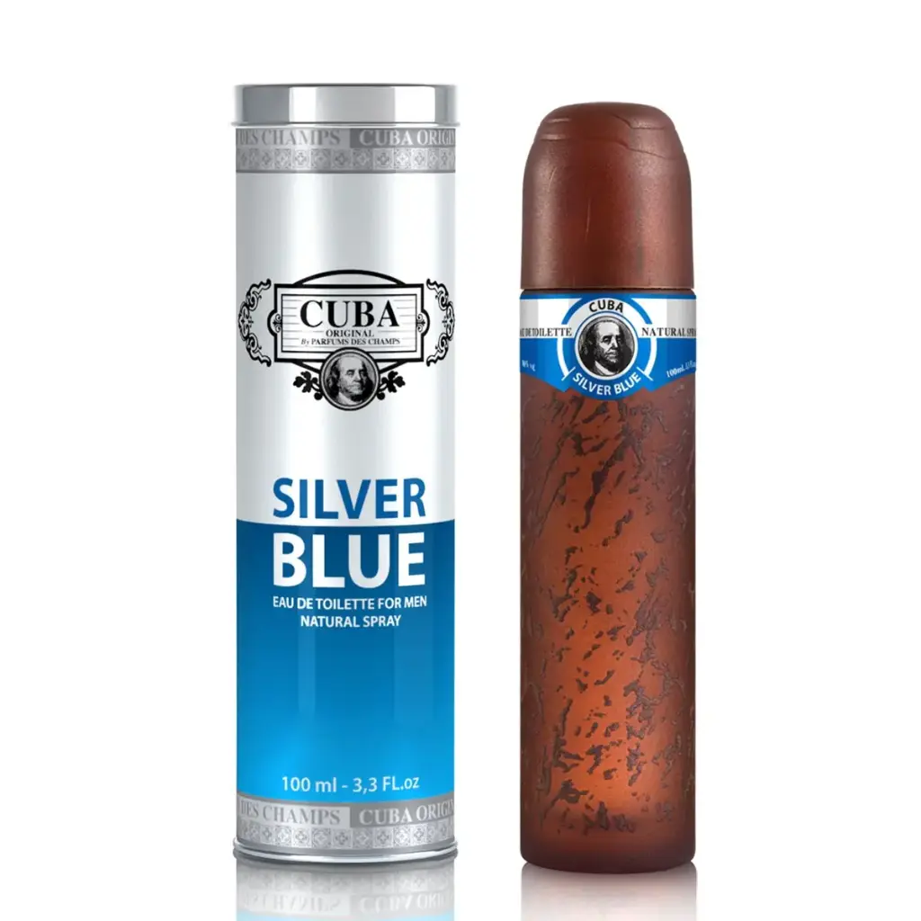 EDT CUBA SILVER BLUE FOR MEN 100ML