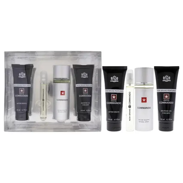 SET NBP COMMANDO FOR MEN 4PCS (EDT100ML+
EDT15ML+S/G 130ML+A/S 130ML)