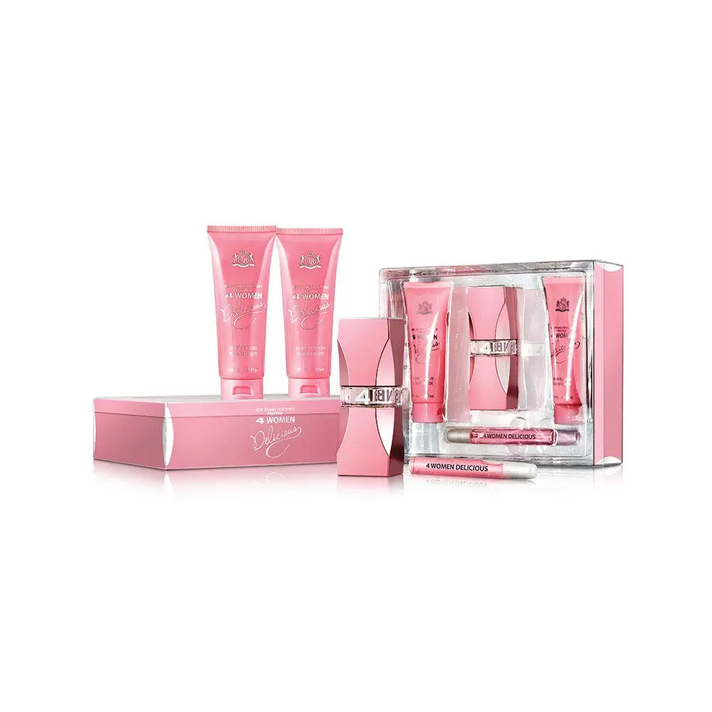 SET NBP 4 WOMEN DELICIOUS FOR WOMEN 4PCS
(EDP100ML+EDP15ML+B/L 130ML+S/G130ML)