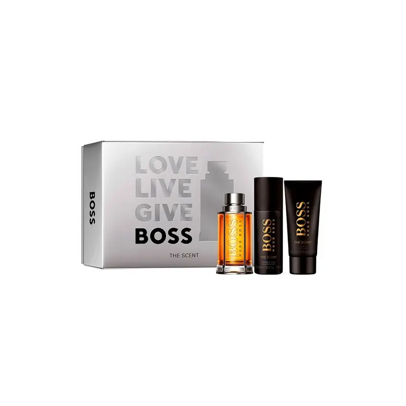 BOSS THE SCENT 3.4 EDT M + 3.4 S/G + 5.0 DEO SPRAY -